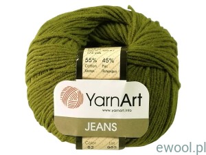 Włóczka Jeans YarnArt 82  kolor khaki