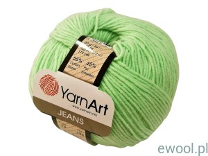 Włóczka Jeans YarnArt 79  kolor jasny miętowy   