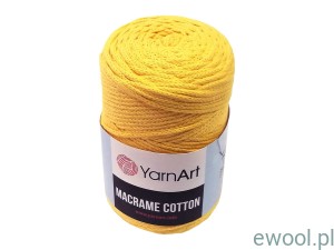 Sznurek  Macrame Cotton  764  kolor żółty  