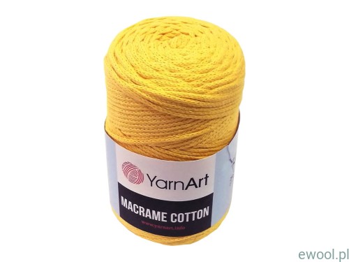 Sznurek Macrame Cotton YarnArt  764 kolor żółty