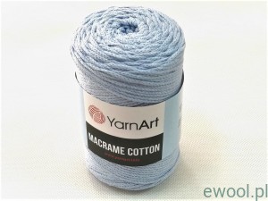 Sznurek  Macrame Cotton  760  kolor jasny niebieski