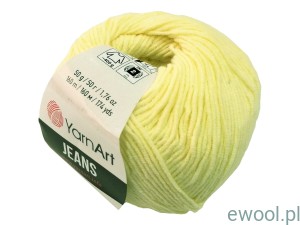 Włóczka Jeans YarnArt 86  kolor jasny żółty