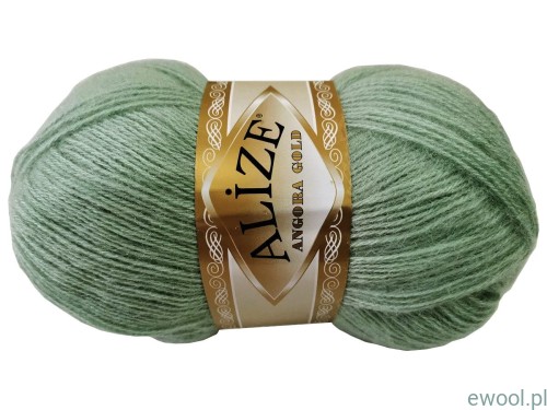 Włóczka Angora Gold 515 kolor blady zielony