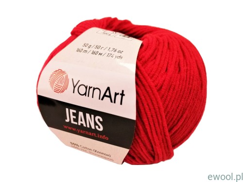 Włóczka Jeans YarnArt 90 kolor czerwony