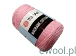 Sznurek  Macrame Cotton  762  kolor różowy