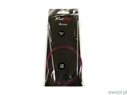 KnitPro Nova druty na żyłce 3mm/100cm