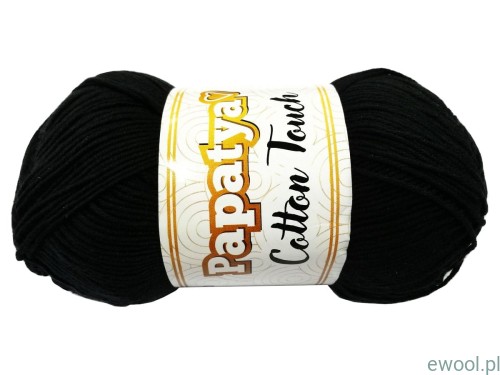 Włóczka Papatya Cotton Touch 1190 kolor czarny