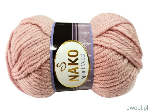 Włóczka Nako Sport Wool 10639 kolor blady różowy