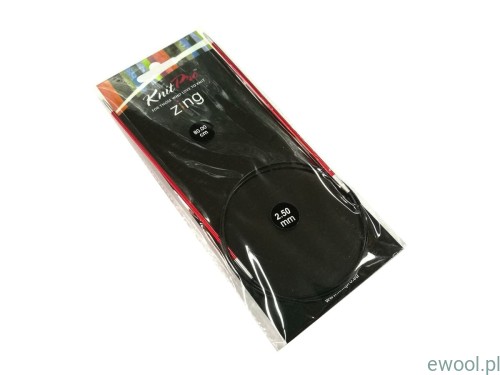 KnitPro Zing druty na żyłce 2.50mm/80cm