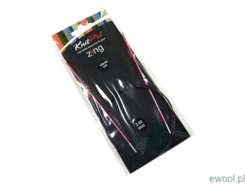 KnitPro Zing druty na żyłce 2.00mm/100cm