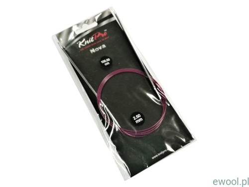 KnitPro Nova druty na żyłce 2.50mm/100cm