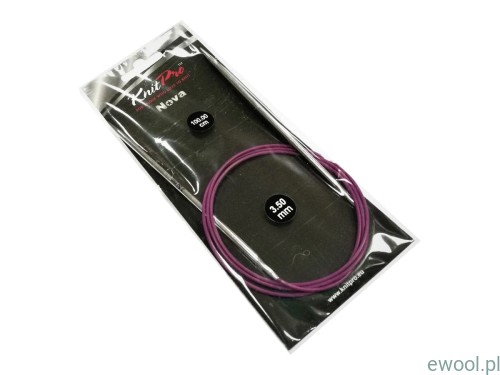 KnitPro Nova druty na żyłce 3.50mm/100cm