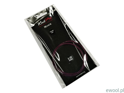 KnitPro Nova druty na żyłce 2.25mm/120cm