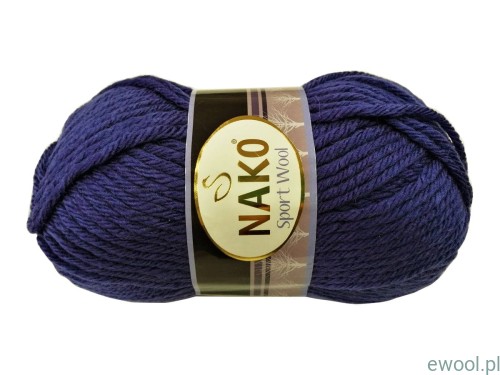 Włóczka Nako Sport Wool 10472 kolor chabrowy