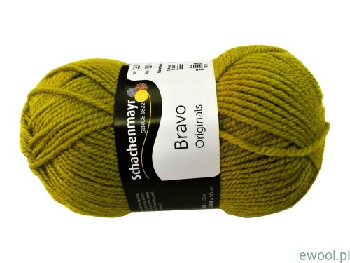 Włóczka Bravo  08385 kolor oliwkowy