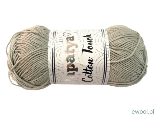 Włóczka Papatya Cotton Touch 1130 50g kolor szary
