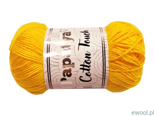 Włóczka Papatya Cotton Touch 0880 50g kolor żółty