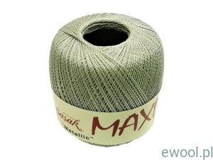 Kordonek Maxi Metallic Altin Basak 1621  kolor szary ze srebrną nitką