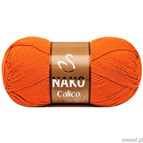 Włóczka NAKO Calico 4570 kolor pomarańczowy