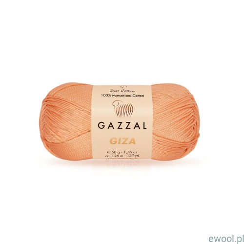 Włóczka Giza Gazzal 2453 kolor morelowy