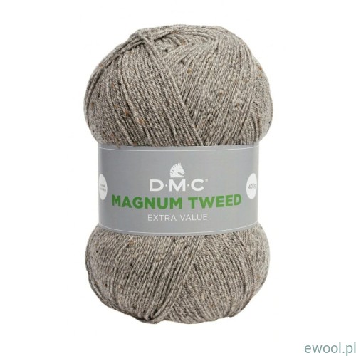 Włóczka Magnum Tweed 752 kolor szaro-beżowy 400g