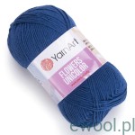 Włóczka Flowers Unicolor YarnArt  kolor 756 ciemny niebieski