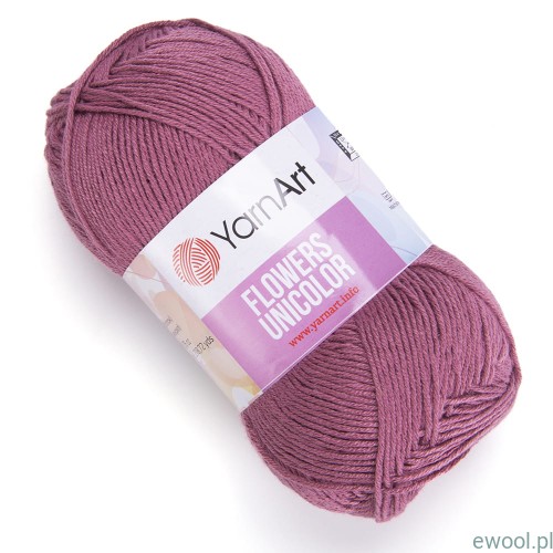 Włóczka Flowers Unicolor YarnArt  kolor 763 ciemny róż