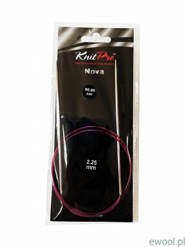 KnitPro Nova druty na żyłce 2.25mm/80cm