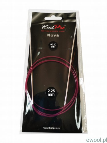 KnitPro Nova druty na żyłce 2.25mm/100cm