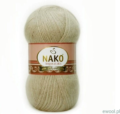 Włóczka Angora Luks NAKO 10344 kolor beżowy