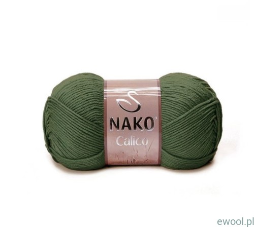 Włóczka NAKO Calico 5306 kolor khaki