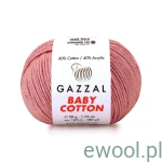 Włóczka  Baby Cotton 3422  kolor wrzosowy