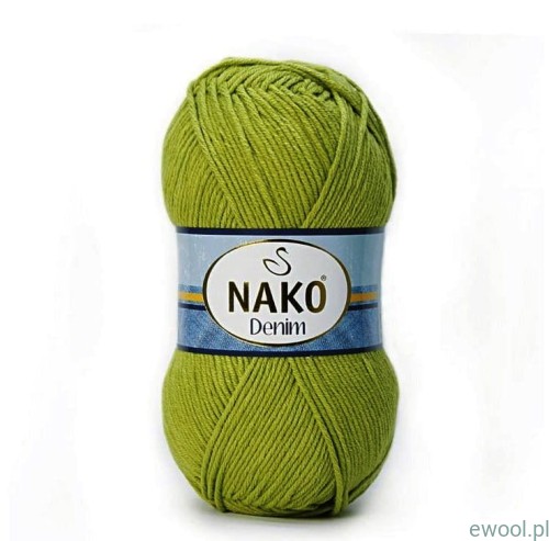 Włóczka Denim NAKO 11587 kolor pistacjowy