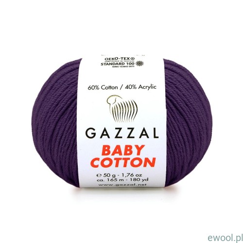 Włóczka  Baby Cotton 3440

kolor ciemny fiolet