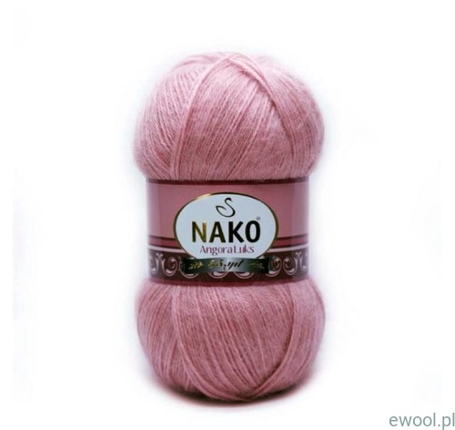 Włóczka Angora Luks NAKO kolor 10215 kolor brudny róż