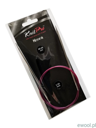 KnitPro Nova druty na żyłce 3,5mm/80cm
