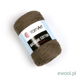 Sznurek  Macrame Cotton YarnArt  791  kolor brązowy   