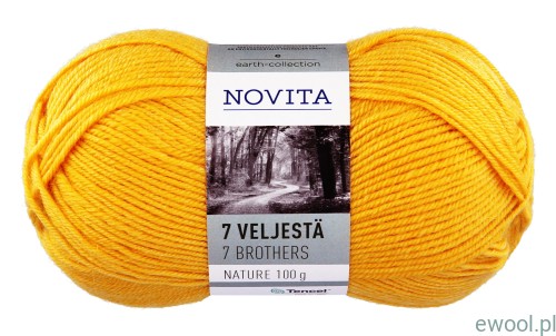 Włóczka 7 Veljesta Nature 285 kolor Saffron