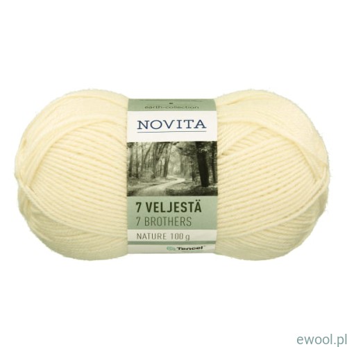 Włóczka 7 Veljesta Nature 010 kolor Off-white