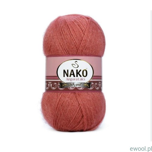 Włóczka Angora Luks NAKO kolor 2574 kolor koralowy róż