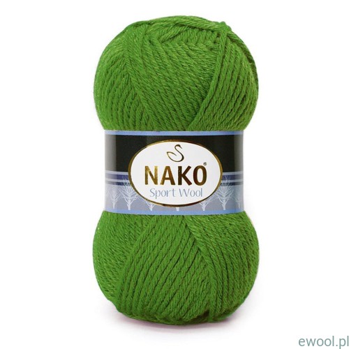Włóczka Nako Sport Wool 6574 kolor zielony