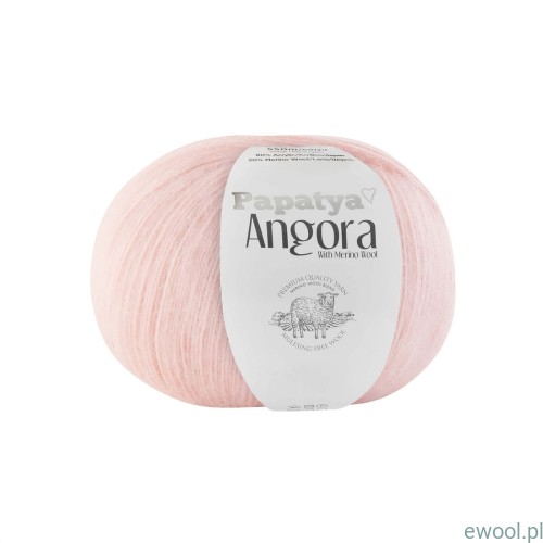 Włóczka Angora Papatya kolor 4420 kolor pudrowy róż