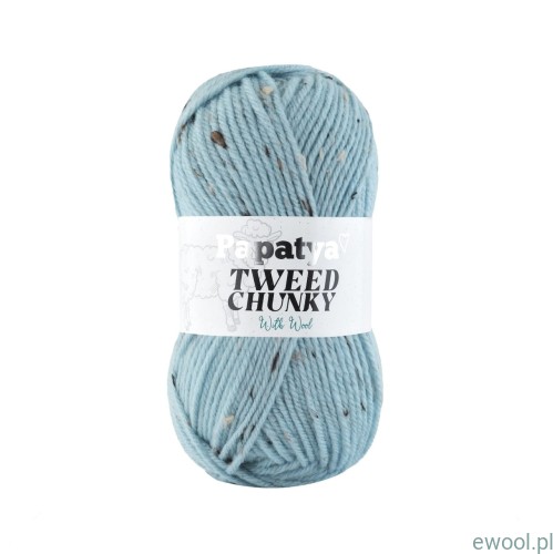 Włóczka Tweed Chunky Papatya 5840 kolor jasny miętowy