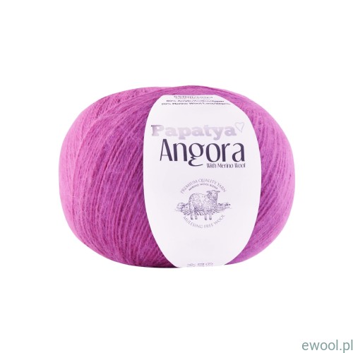 Włóczka Angora Papatya kolor 3570 kolor różowy