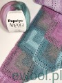 Chusta Pirouette wykonana z włóczki Papatya Angora kolor 82