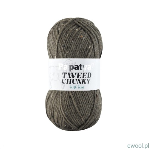 Włóczka Tweed Chunky Papatya 9270 kolor brązowy