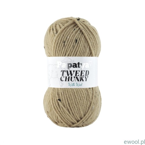 Włóczka Tweed Chunky Papatya 9320 kolor beżowy