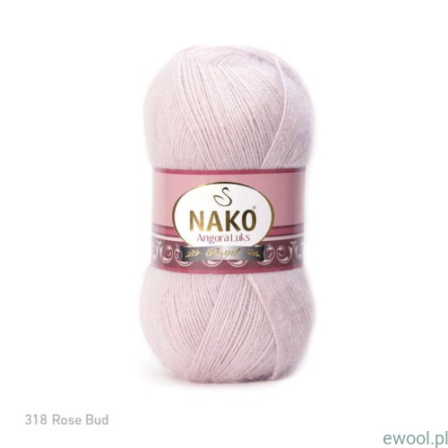 Włóczka Angora Luks NAKO kolor 318 kolor pudrowy róż