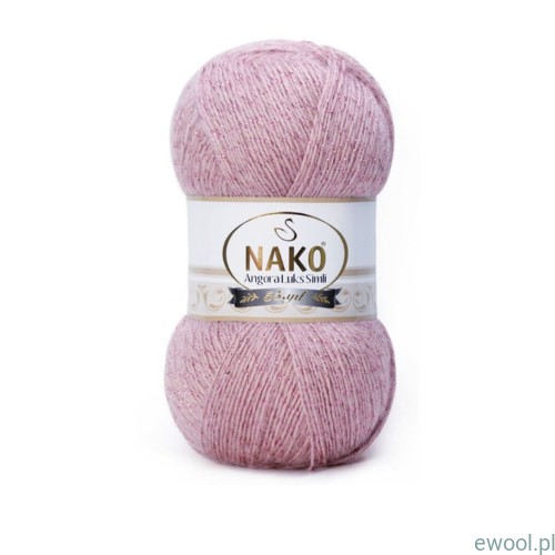 Włóczka Angora Luks Simli NAKO 10275GK kolor wrzosowy z błyszczącą nitką