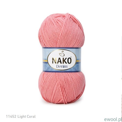 Włóczka Denim NAKO 11452 kolor koralowy